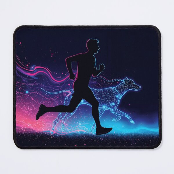 Item preview, Surreal Cosmic Canicross – Runner & Constellation Dog T-Shirt designed and sold by karimahmed84.