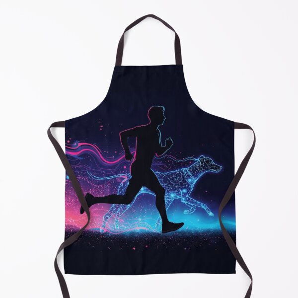 Item preview, Surreal Cosmic Canicross – Runner & Constellation Dog T-Shirt designed and sold by karimahmed84.