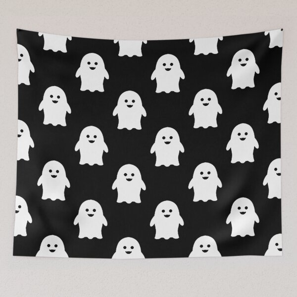 Item preview, Fun Halloween Whimsical Ghosts Pattern On Black Background designed and sold by DEC02.
