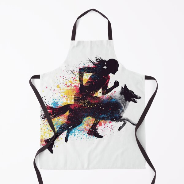 Item preview, Canicross Runner & Dog Silhouette Fusion | Dynamic Sport Design designed and sold by karimahmed84.