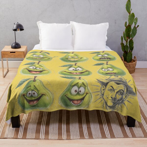 Item preview, Funny Pear Faces | Cartoon Fruit Expressions designed and sold by WovennDesigns.