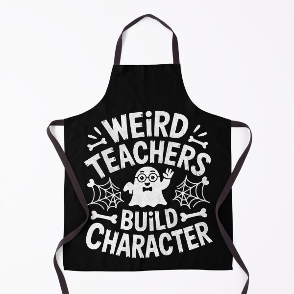 Item preview, Weird Teachers Build Character Funny Ghost Halloween designed and sold by FreshVibe Prints.
