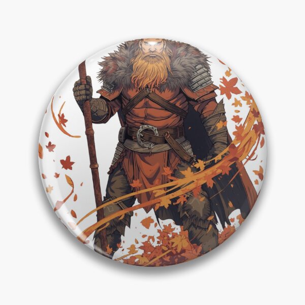 Item preview, Epic Viking warrior with autumn leaves designed and sold by ShadyLotl.