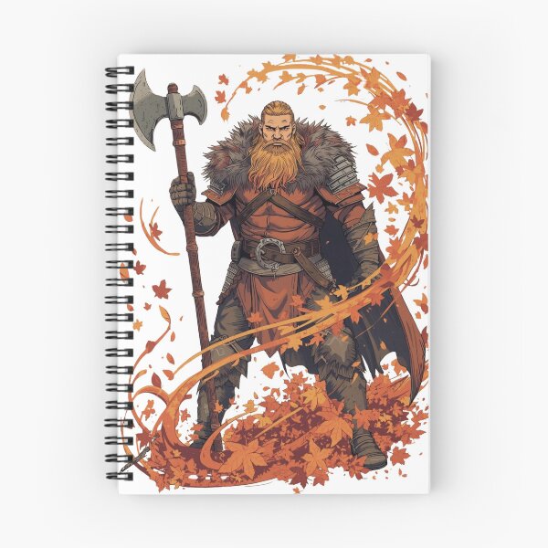 Item preview, Epic Viking warrior with autumn leaves designed and sold by ShadyLotl.