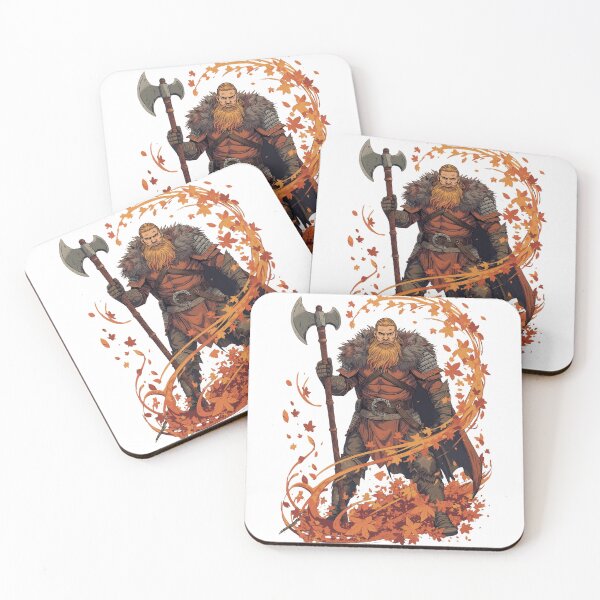 Item preview, Epic Viking warrior with autumn leaves designed and sold by ShadyLotl.