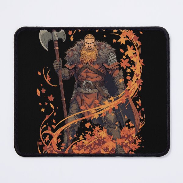 Item preview, Epic Viking warrior with autumn leaves designed and sold by ShadyLotl.