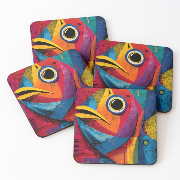 Item preview, Guardians of Marine Life - Striking Geometric Fish Celebrating Ocean Diversity designed and sold by OlfactoART Studio.