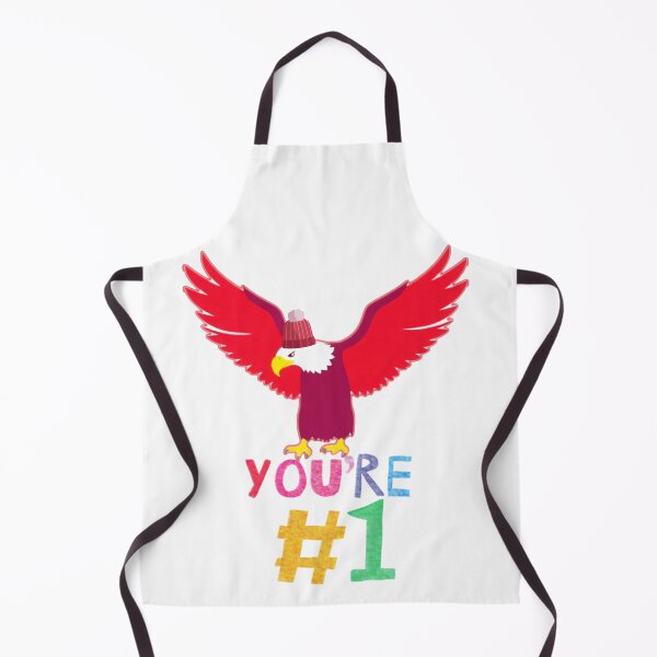Item preview, Minimalist Red Eagle – Vibrant Bald Eagle with Motivational Quote "You Are Number One designed and sold by Naturalite19.