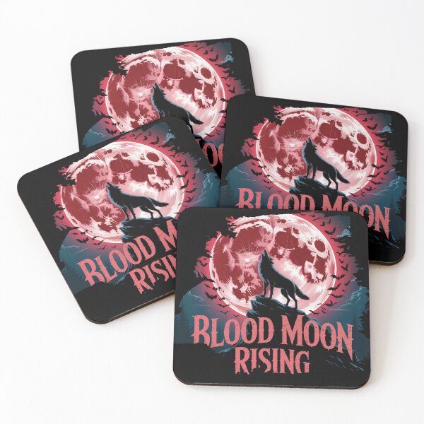 Item preview, Blood Moon Rising Wolf Howling Gothic Art designed and sold by T-ShirtArtTom.