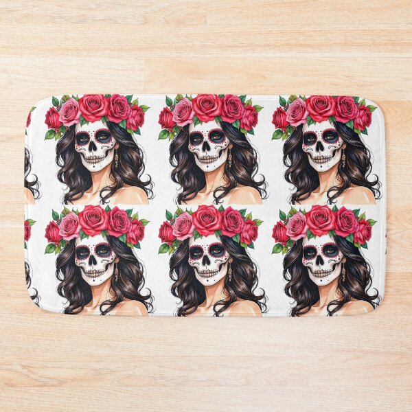 Item preview, SKULL WITH CROWN OF ROSES designed and sold by cubiask.