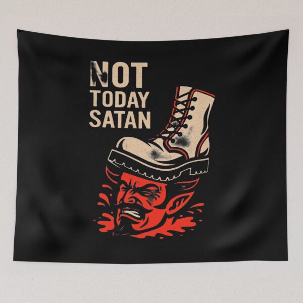 Item preview, Not Today Satan designed and sold by Beyond Death.