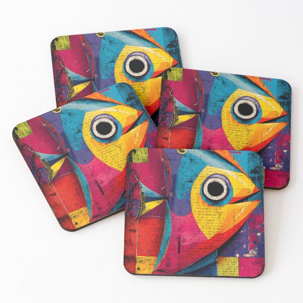 Item preview, Save Our Oceans - Striking Abstract Fish Design with Energetic Patterns designed and sold by OlfactoART Studio.