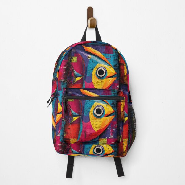 Item preview, Save Our Oceans - Striking Abstract Fish Design with Energetic Patterns designed and sold by OlfactoART Studio.
