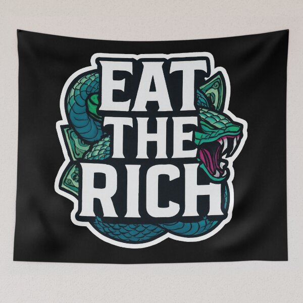 Item preview, Eat The Rich Snake Anti Capitalist Economic Justice designed and sold by Owcomm.