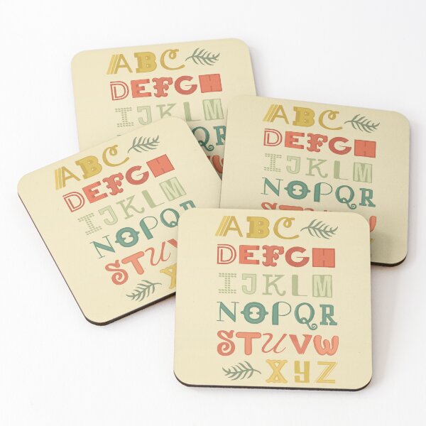 Item preview, Vintage Alphabet Typography designed and sold by pinkmonkeybird.