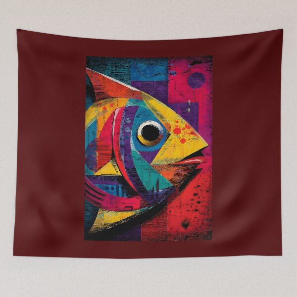 Item preview, Protect Our Oceans - Dynamic Fish Artwork Celebrating Marine Life and Diversity designed and sold by OlfactoART Studio.