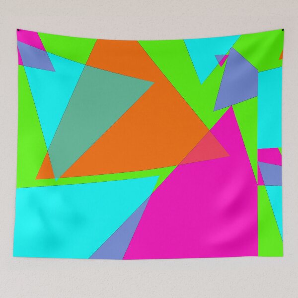 Item preview, Vibrant triangles designed and sold by FalsDoodles.