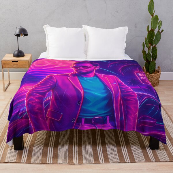 Item preview, Retro Synthwave Beach Nights – Neon Aesthetic Artwork designed and sold by JWsNeonHorizons.
