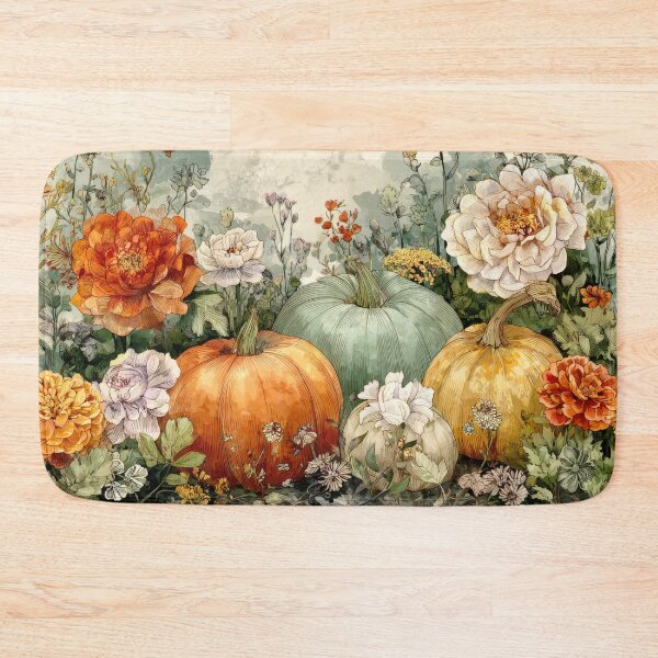 Item preview, Vintage Floral Autumnal Meadowscape pattern designed and sold by scicilysimonee.