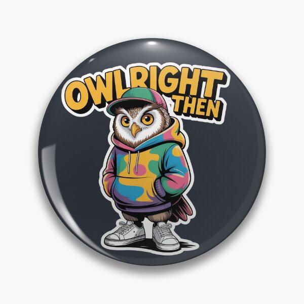 Item preview, Owlright Then – Colorful Cute Owl Streetwear Art designed and sold by HolisticFurArt.