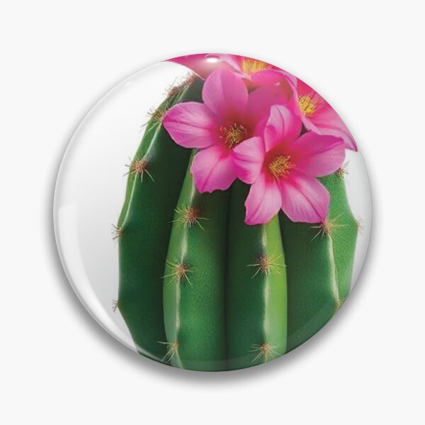 Item preview, A single cactus with vibrant pink flowers designed and sold by AnuNP.