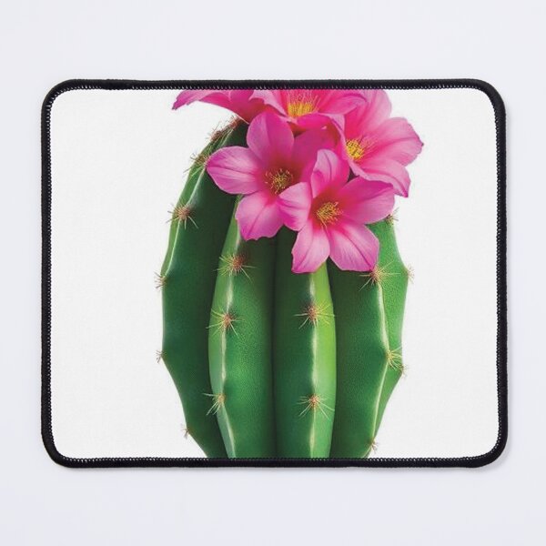 Item preview, A single cactus with vibrant pink flowers designed and sold by AnuNP.