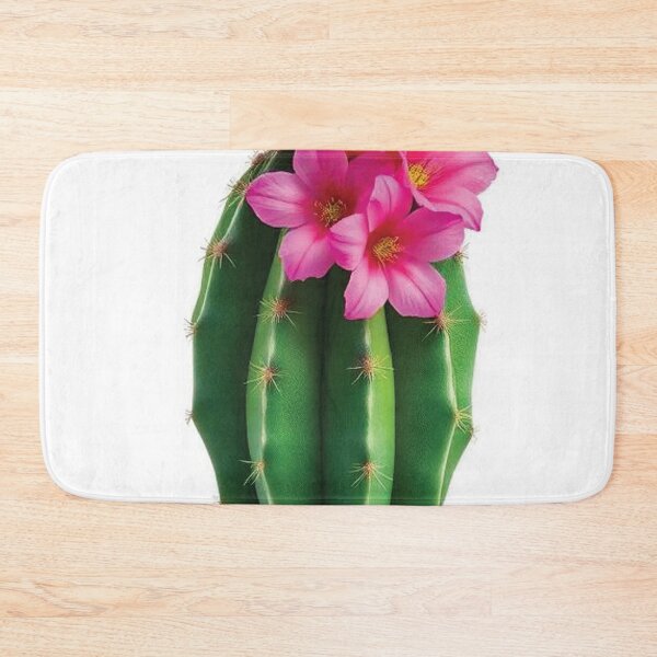 Item preview, A single cactus with vibrant pink flowers designed and sold by AnuNP.