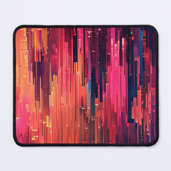 Item preview, Pop Culture Glitch Lines Red, Black, Pink Abstract designed and sold by DEC02.