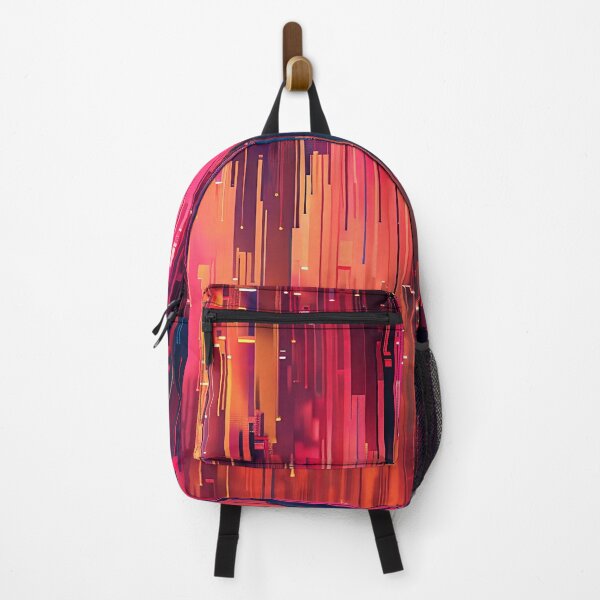 Item preview, Pop Culture Glitch Lines Red, Black, Pink Abstract designed and sold by DEC02.