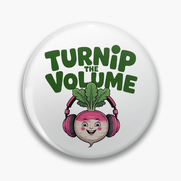 Item preview, Funny Music Veggie Pun, Turnip The Volume  designed and sold by Bliss Find And Design.