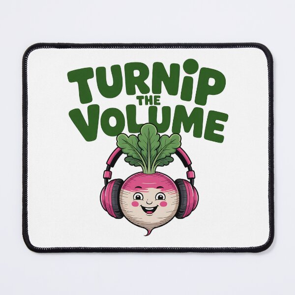 Item preview, Funny Music Veggie Pun, Turnip The Volume designed and sold by Bliss Find And Design.