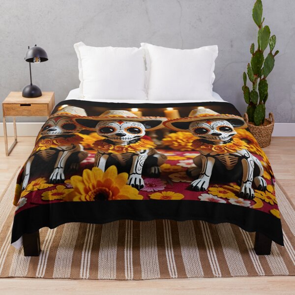 Item preview, Dia Los Muertos Peros: Day of the Dead Dogs designed and sold by ACuriousshoppe.