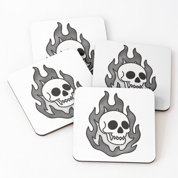 Item preview, Skull on Fire designed and sold by CheylaDesigns.