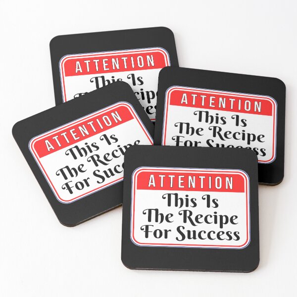 Item preview, ATTENTION:  This Is The Recipe For Success - funny warning signs designed and sold by DesignsFromTW-S.