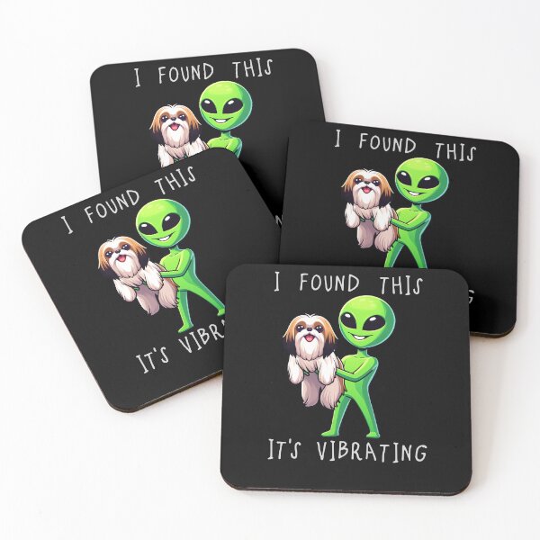 Item preview, Funny Shih Tzu Found This Its Vibrating Mom Dad Kids designed and sold by rafaeltto.