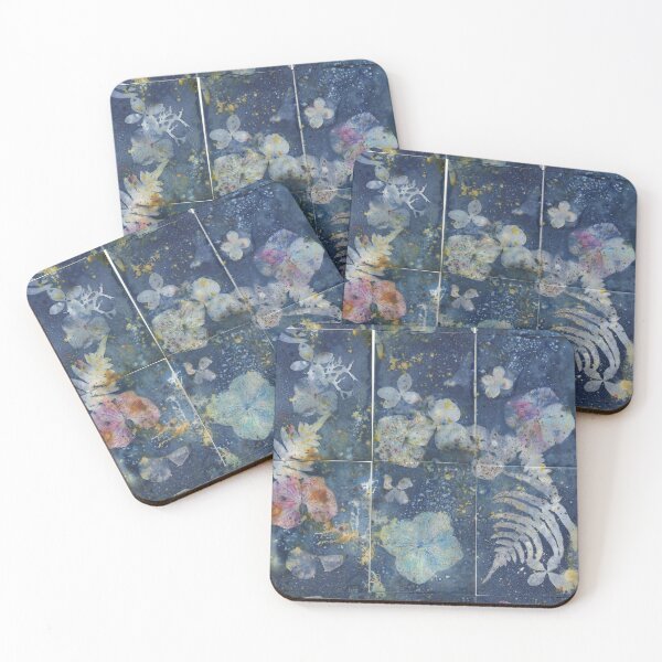 Item preview, Hydrangea & Fern Botanical Cyanotype Art Print | ACEO Set of 12 designed and sold by NicoleGiger.Studio.