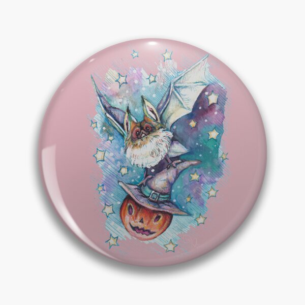 Item preview, Mr Bat the potion Master - dusky pink designed and sold by MeganRoseArt.