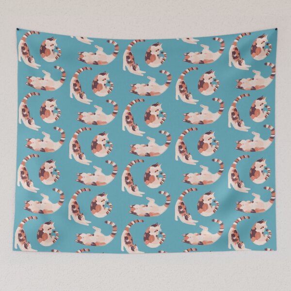 Item preview, Calico cat boho design designed and sold by PupBubble Art.