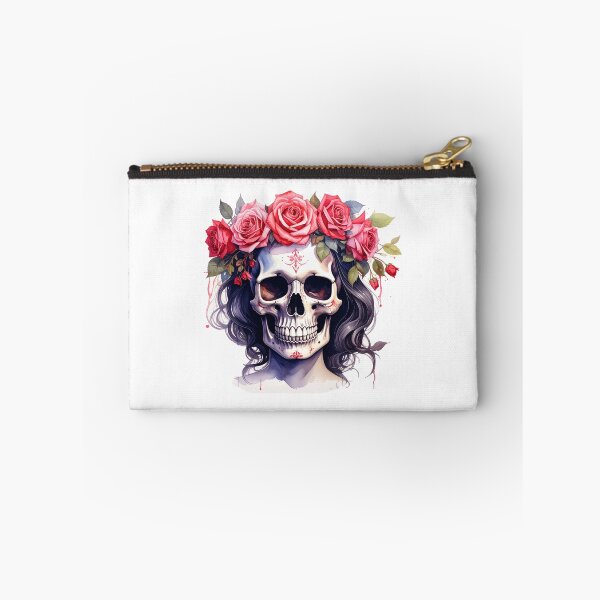 Item preview, SKULL WITH CROWN OF ROSES designed and sold by cubiask.