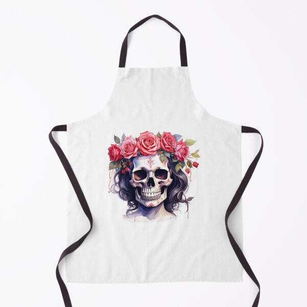 Item preview, SKULL WITH CROWN OF ROSES designed and sold by cubiask.