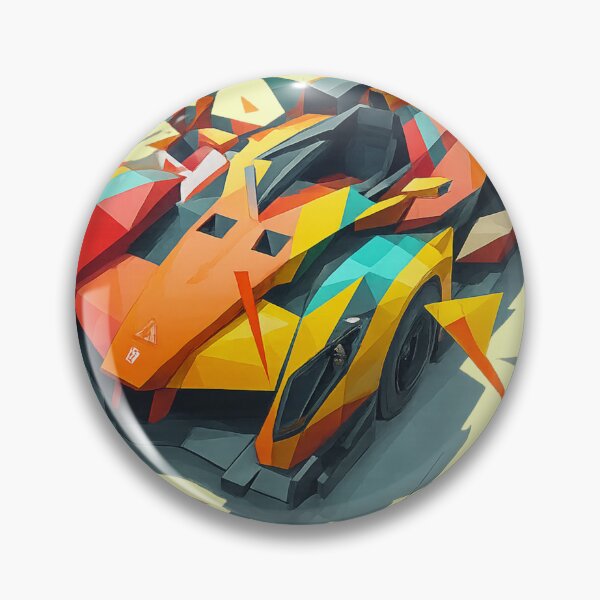 Item preview, Geometric Speed Racer T-Shirt – Abstract Colorful Race Car Art for Motorsport Fans designed and sold by GrafteesGlow.