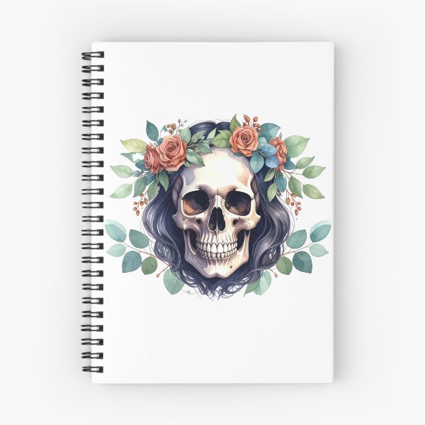 Item preview, SKULL WITH CROWN OF ROSES designed and sold by cubiask.