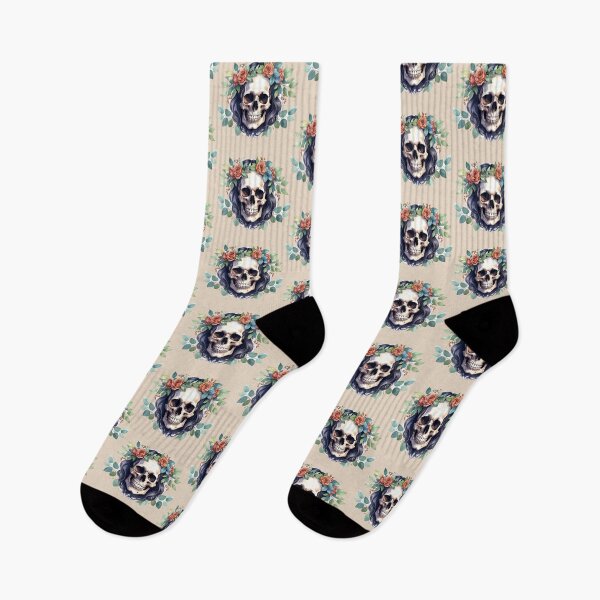 Item preview, SKULL WITH CROWN OF ROSES designed and sold by cubiask.