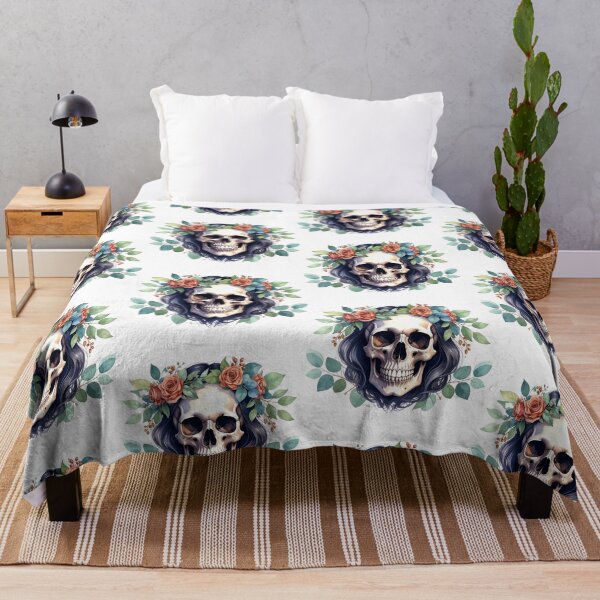 Item preview, SKULL WITH CROWN OF ROSES designed and sold by cubiask.