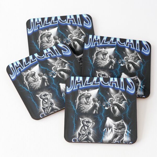 Item preview, Meme 80S 90S Vintage Bootleg Concert Cat Jazz Band  designed and sold by JenniferBailey6.