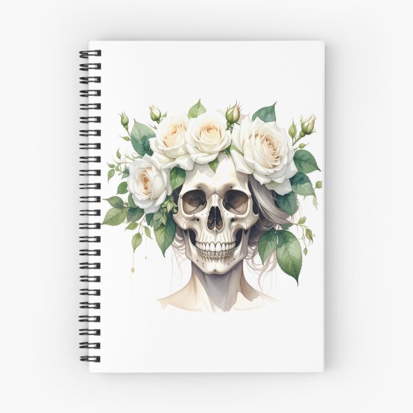 Item preview, SKULL WITH CROWN OF ROSES designed and sold by cubiask.