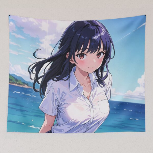 Item preview, Anna Yamada School Uniform Seaside The Dangers Anime designed and sold by Mazghobarts.
