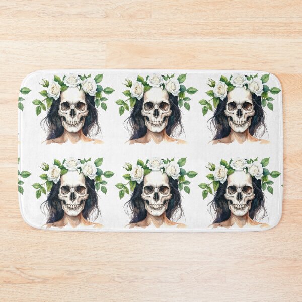Item preview, SKULL WITH CROWN OF ROSES designed and sold by cubiask.