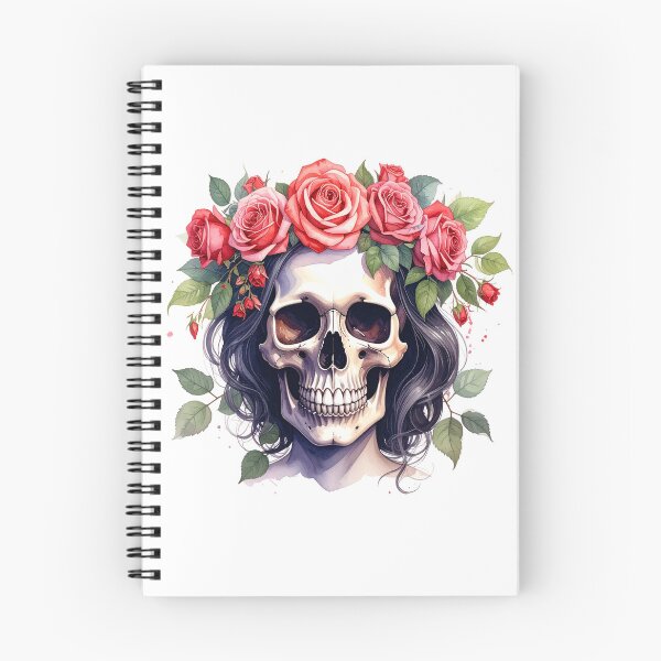 Item preview, SKULL WITH CROWN OF ROSES designed and sold by cubiask.