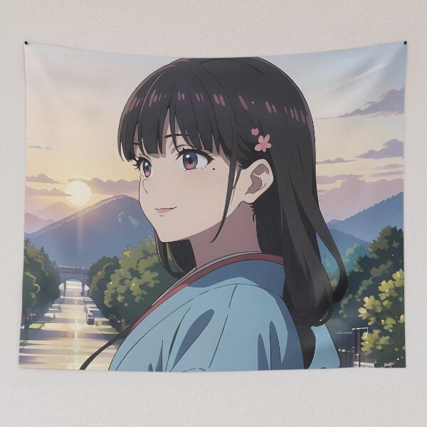 Item preview, Miyo Saimori My Happy Marriage Sunset Yukata Waifu Anime designed and sold by Mazghobarts.